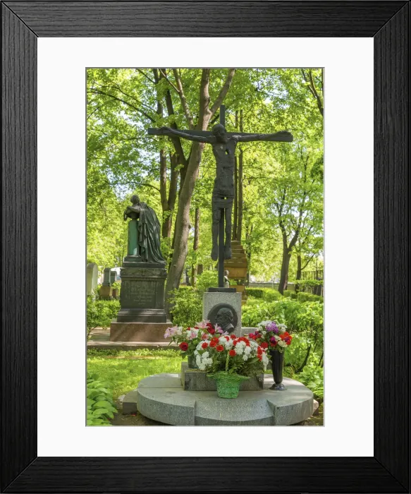 Framed Print : Grave of theatre director Georgy Tovstonogov, Tikhvin Cemetery, Alexander Nevsky Lavra Framed Print : Grave of theatre director Georgy Tovstonogov, Tikhvin Cemetery, Alexander Nevsky Lavra