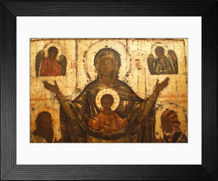 Framed Print : Mirozhsky icon of Holy Virgin, Pskov, Pskov region, Russia Framed Print : Mirozhsky icon of Holy Virgin, Pskov, Pskov region, Russia