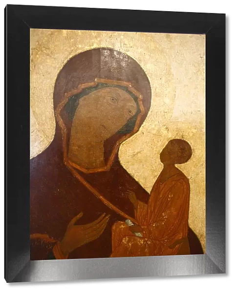 Icon of Holy Virgin, city museum, Pskov, Pskov region, Russia