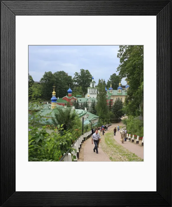 Framed Print : The Holy Dormition Pskovo-Pechersky (Pskov-Caves) monastery, Pskov, Pskov region, Russia