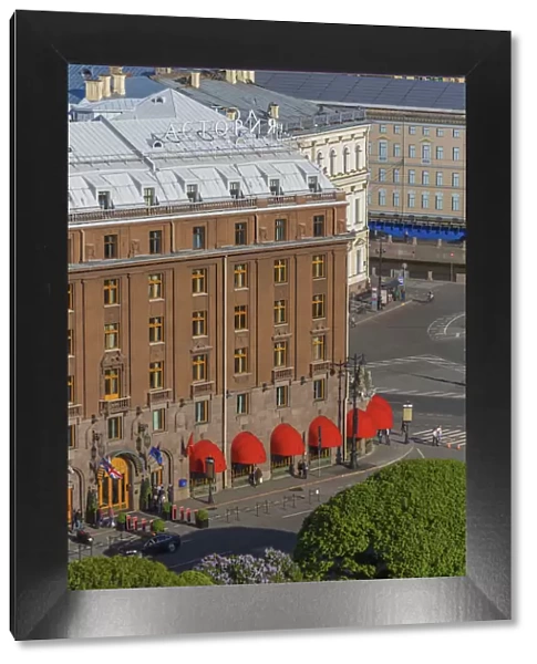 Hotel Astoria, View from the Colonnade of St. Isaacs Cathedral, Saint Petersburg