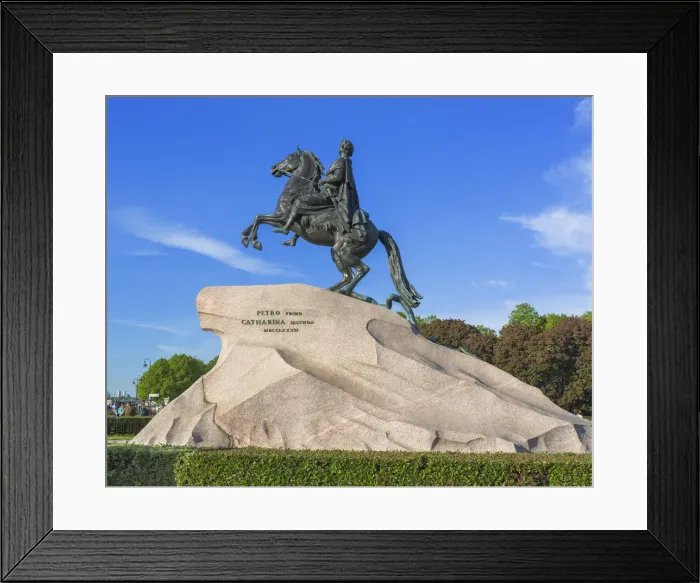 Framed Print : Bronze Horseman, equestrian statue of Peter the Great, Saint Petersburg, Russia Framed Print : Bronze Horseman, equestrian statue of Peter the Great, Saint Petersburg, Russia
