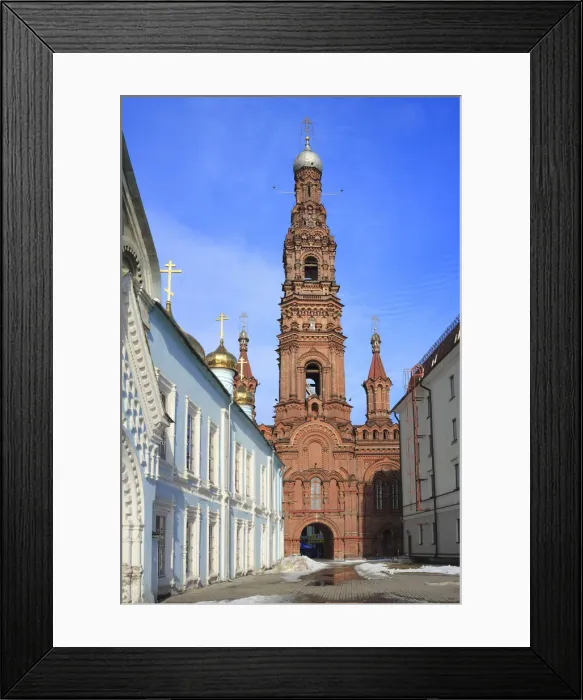 Framed Print : Tall bell tower, Kazan, Tatarstan, Russia Framed Print : Tall bell tower, Kazan, Tatarstan, Russia