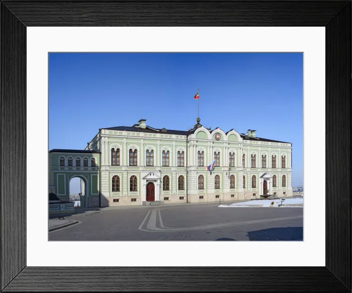 Framed Print : Residence of president of Tatarstan, Kazan Kremlin, Tatarstan, Russia