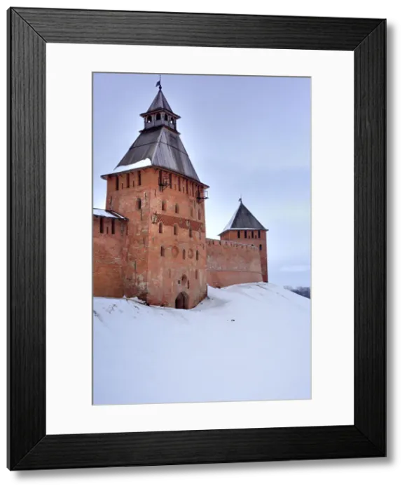 Framed Print : Walls and towers of Novgorod Kremlin, Veliky Novgorod, Novgorod region, Russia Framed Print : Walls and towers of Novgorod Kremlin, Veliky Novgorod, Novgorod region, Russia