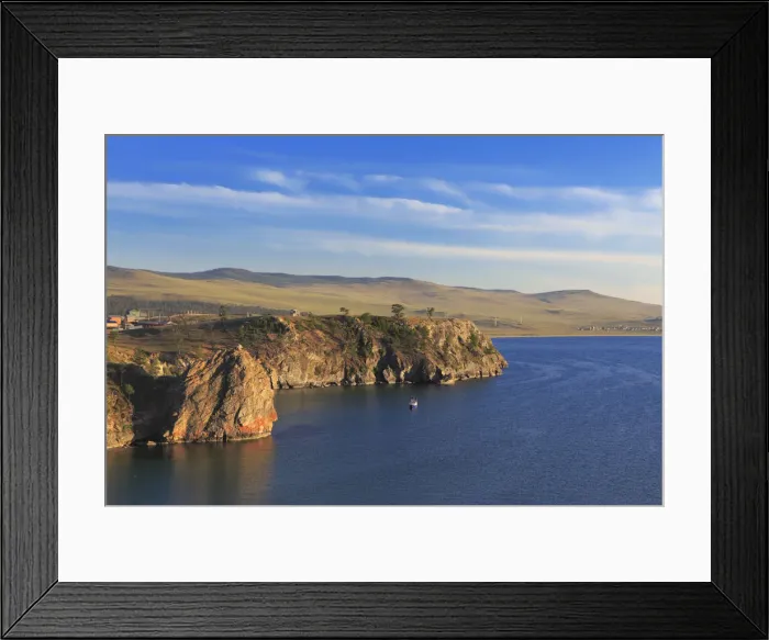 Framed Print : Olkhon island, landscape near Khuzhir, Baikal lake, Russia Framed Print : Olkhon island, landscape near Khuzhir, Baikal lake, Russia