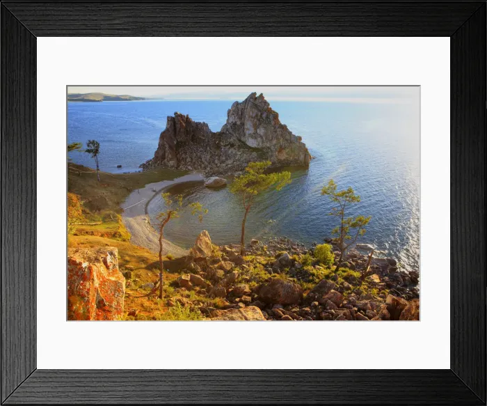 Framed Print : Olkhon island, landscape near Khuzhir, Baikal lake, Russia Framed Print : Olkhon island, landscape near Khuzhir, Baikal lake, Russia