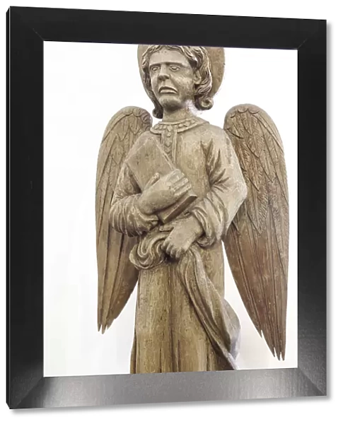 Angel, Wooden sculpture, allegory of Evangelist, Monastery of St. Euthymius, Suzdal