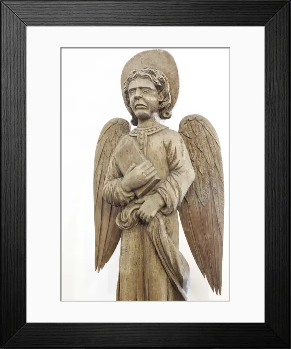 Framed Print : Angel, Wooden sculpture, allegory of Evangelist, Monastery of St. Euthymius, Suzdal Framed Print : Angel, Wooden sculpture, allegory of Evangelist, Monastery of St. Euthymius, Suzdal