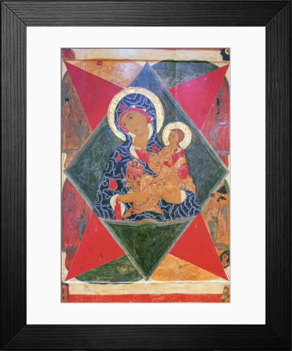 Framed Print : Holy Virgin, Icon in museum, Rostov, Yaroslavl region, Russia