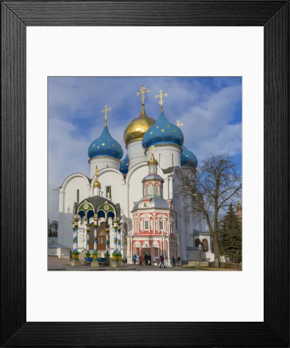 Framed Print : Assumption Cathedral (1559-1585), Trinity Lavra of St Framed Print : Assumption Cathedral (1559-1585), Trinity Lavra of St