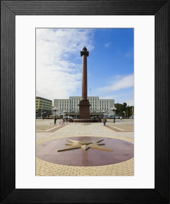 Framed Print : Russia, Kaliningrad, City Centre, Ploshchad Pobedy (Pobedy Square) Framed Print : Russia, Kaliningrad, City Centre, Ploshchad Pobedy (Pobedy Square)