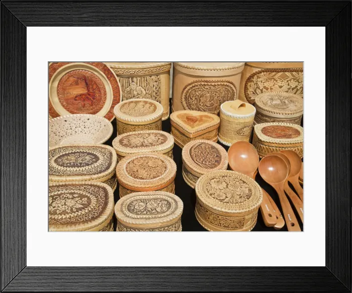 Framed Print : Russia, Irkutsk, Listvyanka village at Lake Baikal, Local handicrafts Framed Print : Russia, Irkutsk, Listvyanka village at Lake Baikal, Local handicrafts