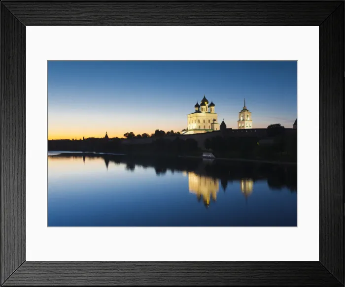 Framed Print : Russia, Pskovskaya Oblast, Pskov of Pskov Kremlin and Trinity Cathedral from the Velikaya Framed Print : Russia, Pskovskaya Oblast, Pskov of Pskov Kremlin and Trinity Cathedral from the Velikaya