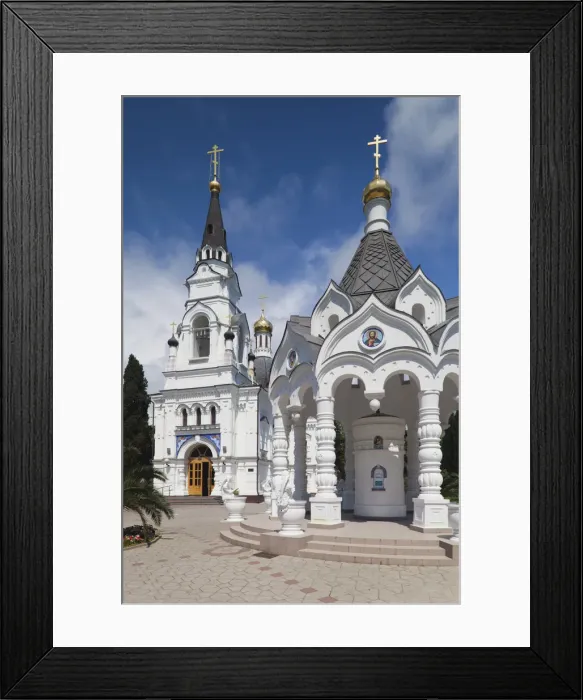 Framed Print : Russia, Black Sea Coast, Sochi, Church of Archangel Michael Framed Print : Russia, Black Sea Coast, Sochi, Church of Archangel Michael