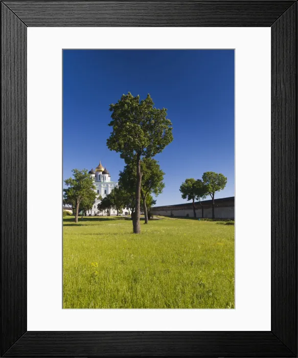 Framed Print : Russia, Pskovskaya Oblast, Pskov, Pskov Kremlin and Trinity Cathedral Framed Print : Russia, Pskovskaya Oblast, Pskov, Pskov Kremlin and Trinity Cathedral