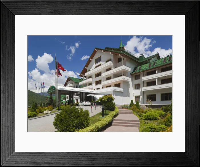 Framed Print : Russia, Caucasus Mountains, Sochi Area, Krasnaya Polyana, Gazprom Ski Resort, Grand Framed Print : Russia, Caucasus Mountains, Sochi Area, Krasnaya Polyana, Gazprom Ski Resort, Grand