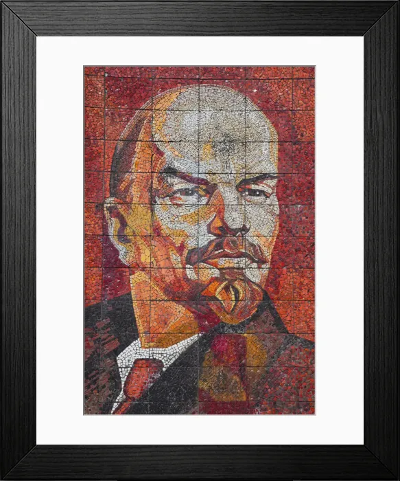 Framed Print : Russia, Black Sea Coast, Sochi, Riviera Park, revolutionary mosaic of Vladimir Lenin Framed Print : Russia, Black Sea Coast, Sochi, Riviera Park, revolutionary mosaic of Vladimir Lenin