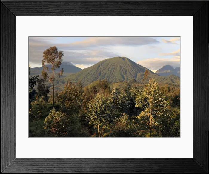 Framed Print : Virunga Mountains, Volcano, Rwanda Framed Print : Virunga Mountains, Volcano, Rwanda