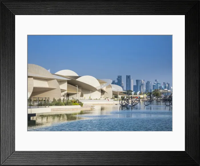 Framed Print : National Museum of Qatar by Jean Nouvel, Doha, Qatar Framed Print : National Museum of Qatar by Jean Nouvel, Doha, Qatar