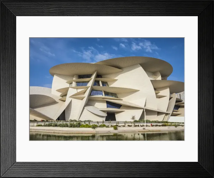 Framed Print : National Museum of Qatar by Jean Nouvel, Doha, Qatar Framed Print : National Museum of Qatar by Jean Nouvel, Doha, Qatar