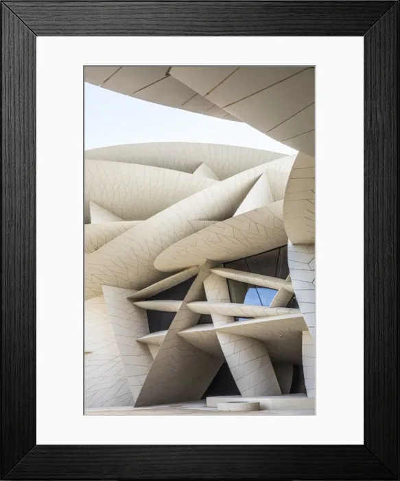 Framed Print : National Museum of Qatar by Jean Nouvel, Doha, Qatar