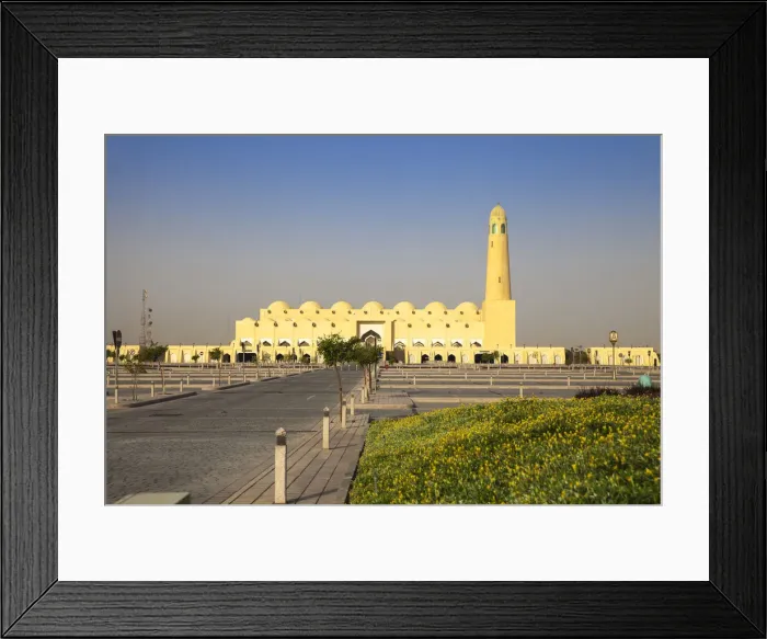 Framed Print : Qatar, Doha, Mohammed bin Abdulwahhab Mosque - The State Mosque of Qatar Framed Print : Qatar, Doha, Mohammed bin Abdulwahhab Mosque - The State Mosque of Qatar