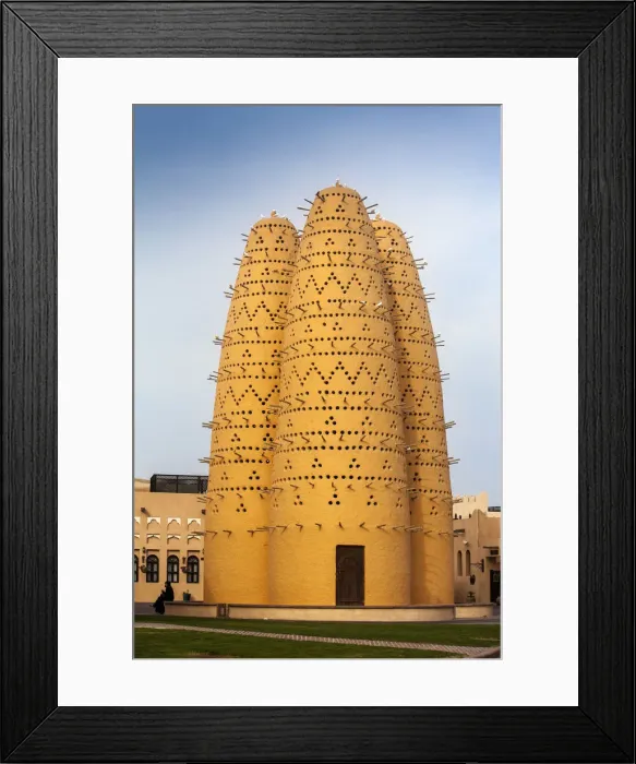 Framed Print : Qatar, Doha, Katara Cultural Village, Pigeon Tower Framed Print : Qatar, Doha, Katara Cultural Village, Pigeon Tower