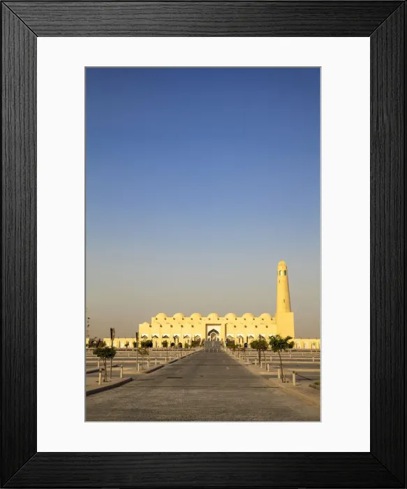 Framed Print : Qatar, Doha, Mohammed bin Abdulwahhab Mosque - The State Mosque of Qatar Framed Print : Qatar, Doha, Mohammed bin Abdulwahhab Mosque - The State Mosque of Qatar