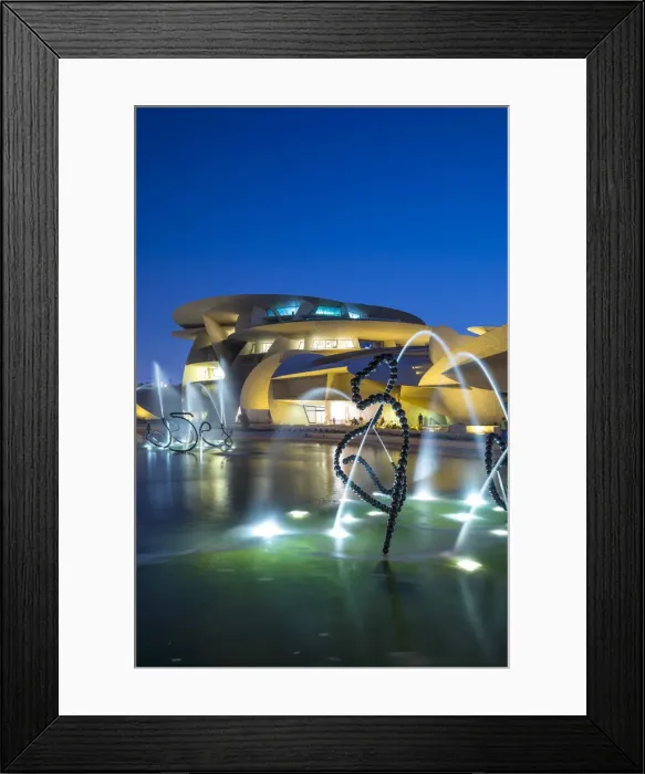 Framed Print : National Museum of Qatar by Jean Nouvel, Doha, Qatar Framed Print : National Museum of Qatar by Jean Nouvel, Doha, Qatar