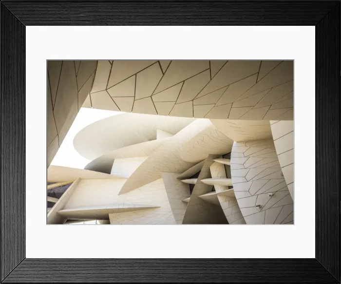 Framed Print : National Museum of Qatar by Jean Nouvel, Doha, Qatar Framed Print : National Museum of Qatar by Jean Nouvel, Doha, Qatar