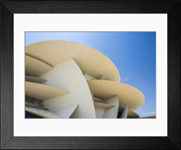 Framed Print : National Museum of Qatar by Jean Nouvel, Doha, Qatar Framed Print : National Museum of Qatar by Jean Nouvel, Doha, Qatar