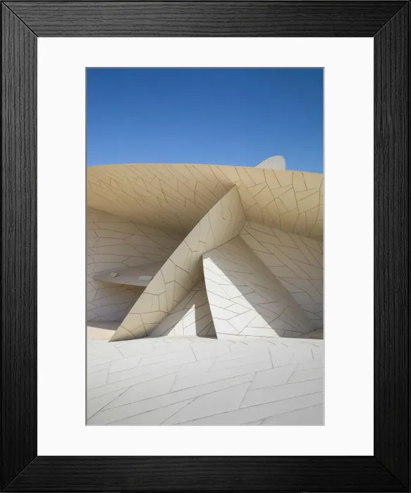 Framed Print : National Museum of Qatar by Jean Nouvel, Doha, Qatar Framed Print : National Museum of Qatar by Jean Nouvel, Doha, Qatar