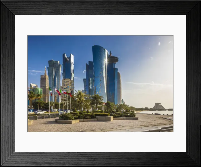 Framed Print : West Bay skyline, Doha, Qatar Framed Print : West Bay skyline, Doha, Qatar