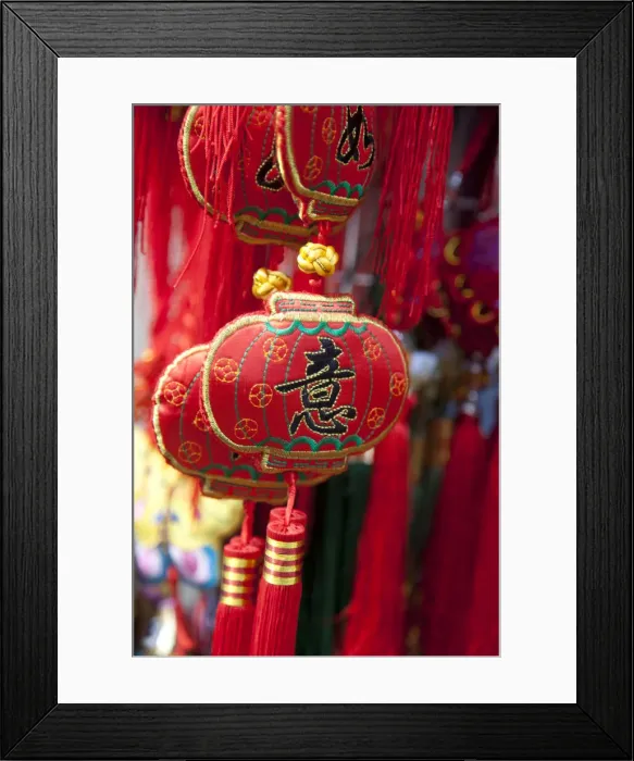 Framed Print : Chinese Trinkets, China Town, Singapore