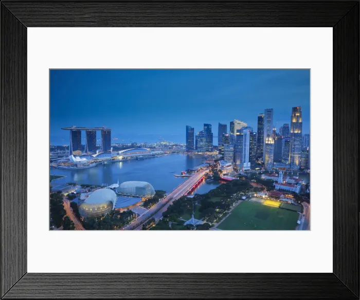 Framed Print : Central Business District & Marina Bay Sands Hotel, Singapore Framed Print : Central Business District & Marina Bay Sands Hotel, Singapore