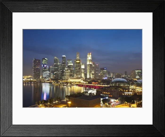 Framed Print : Central Business District, Singapore Framed Print : Central Business District, Singapore