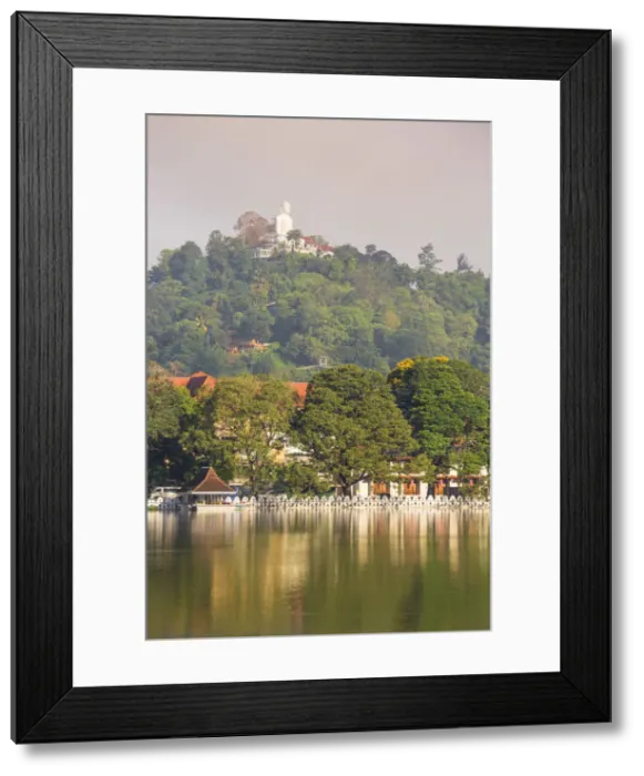 Framed Print : Sri Lanka, Kandy, Bahiravokanda Vihara Buddha Statue above Kandy Lake and the Temple Framed Print : Sri Lanka, Kandy, Bahiravokanda Vihara Buddha Statue above Kandy Lake and the Temple