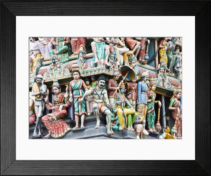 Framed Print : Sri Mariamman Hindu Temple, Chinatown, Singapore