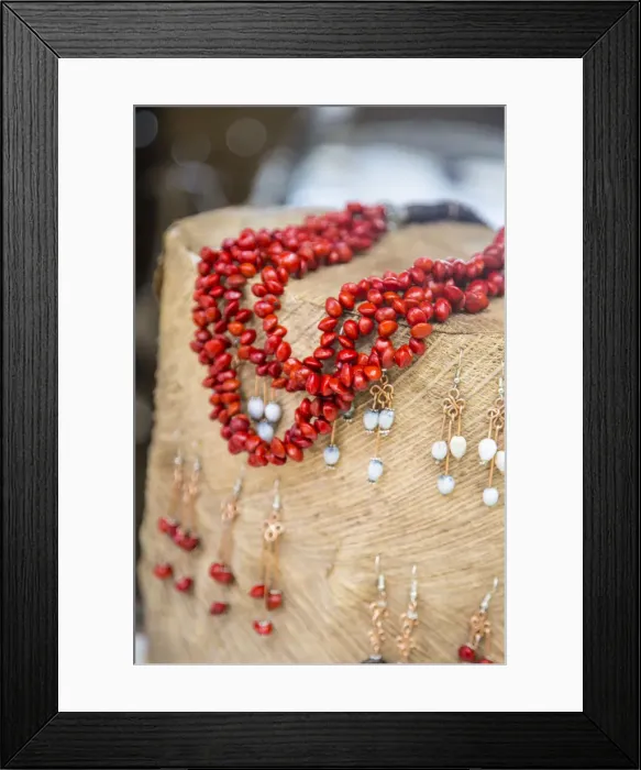 Framed Print : Locally made Jewellery for sale, Anse Source D Argent beach, La Digue, Seychelles Framed Print : Locally made Jewellery for sale, Anse Source D Argent beach, La Digue, Seychelles