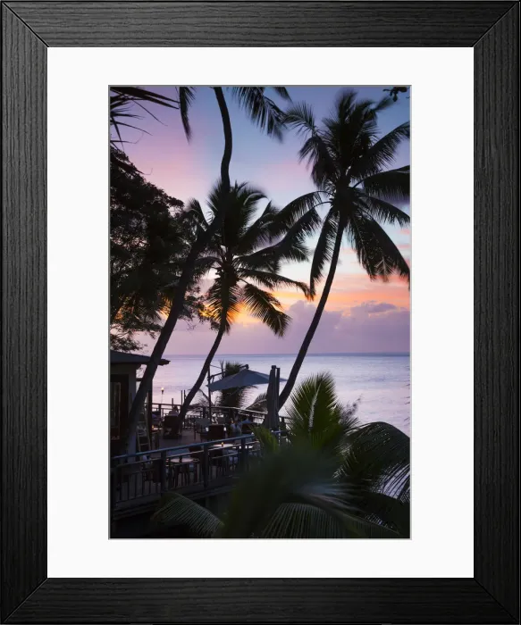 Framed Print : Terrace of the restaurant at Hilton Northolme Resort, Mahe, Seychelles Framed Print : Terrace of the restaurant at Hilton Northolme Resort, Mahe, Seychelles