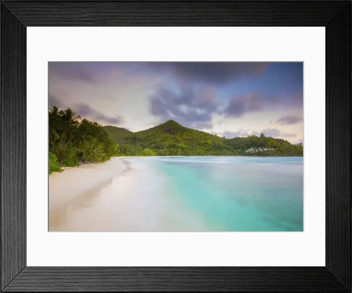 Framed Print : Beach in southern Mahe, Seychelles Framed Print : Beach in southern Mahe, Seychelles