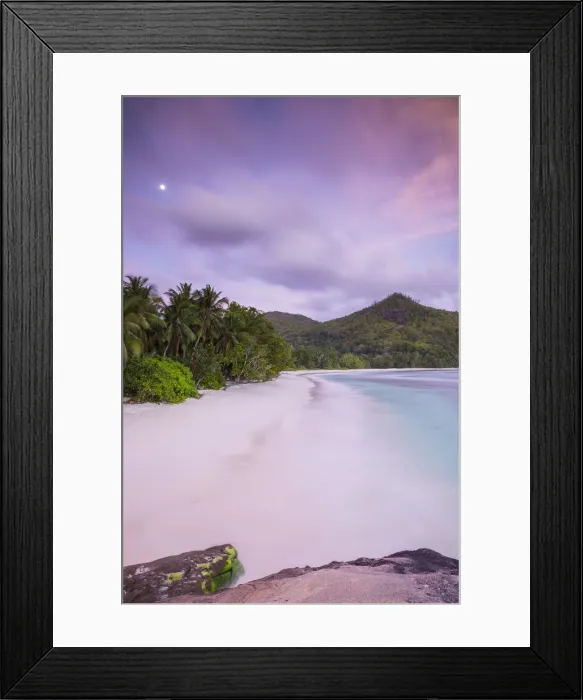 Framed Print : Beach in southern Mahe, Seychelles Framed Print : Beach in southern Mahe, Seychelles
