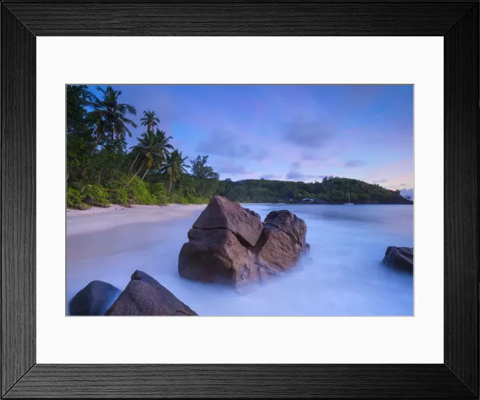 Framed Print : Beach in southern Mahe, Seychelles Framed Print : Beach in southern Mahe, Seychelles