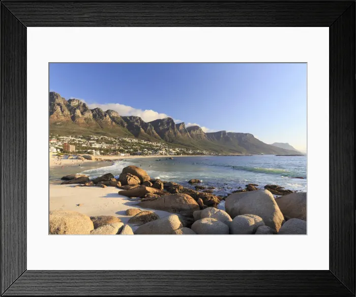 Framed Print : South Africa, Western Cape, Cape Town, Camps Bay