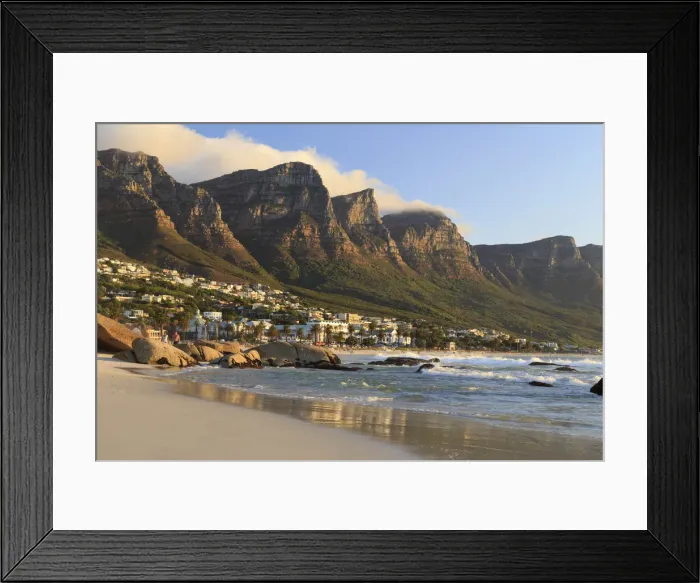 Framed Print : South Africa, Western Cape, Cape Town, Camps Bay Framed Print : South Africa, Western Cape, Cape Town, Camps Bay