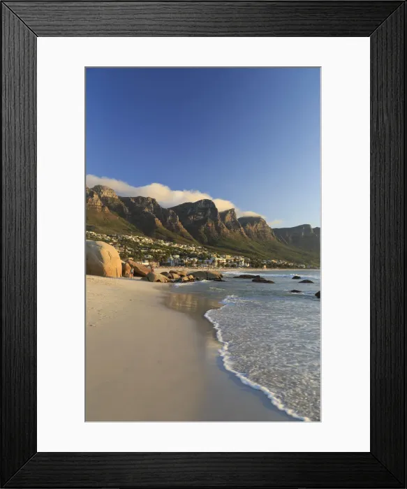 Framed Print : South Africa, Western Cape, Cape Town, Camps Bay Framed Print : South Africa, Western Cape, Cape Town, Camps Bay