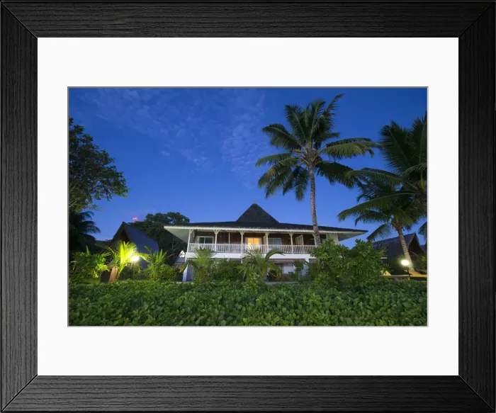 Framed Print : La Digue Island Lodge hotel, La Digue, Seychelles Framed Print : La Digue Island Lodge hotel, La Digue, Seychelles