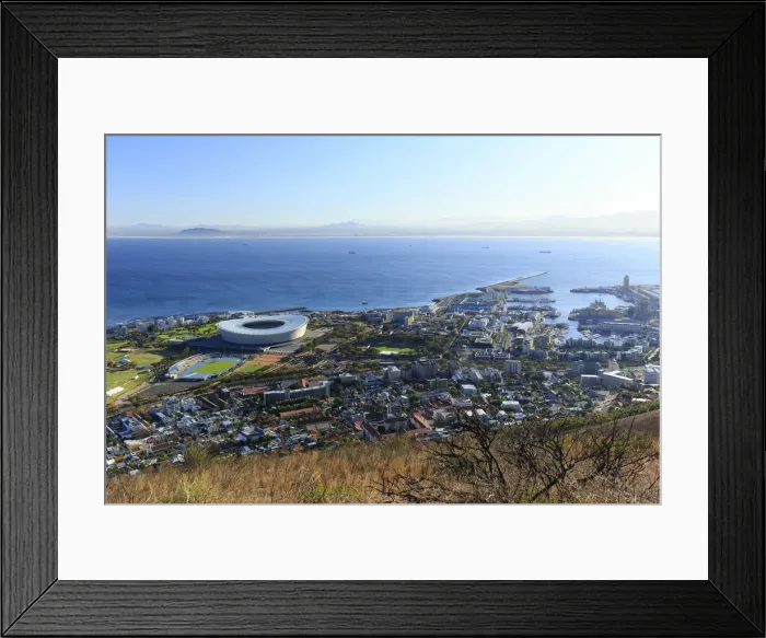 Framed Print : South Africa, Western Cape, Cape Town, Cape Town Central Business District and City Framed Print : South Africa, Western Cape, Cape Town, Cape Town Central Business District and City