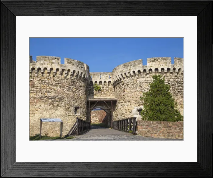 Framed Print : Serbia, Belgrade, Kalemegdan Park, Belgrade Fortress, Zinden gate and towers Framed Print : Serbia, Belgrade, Kalemegdan Park, Belgrade Fortress, Zinden gate and towers